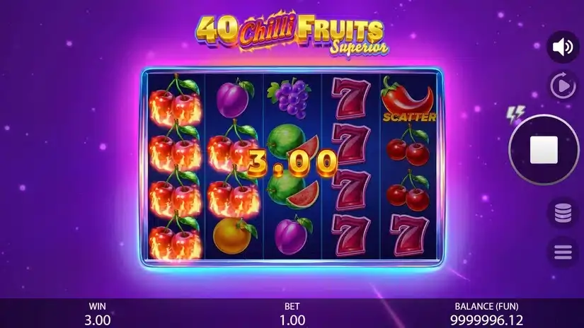 40 Chilli Fruits Superior slot screenshot 