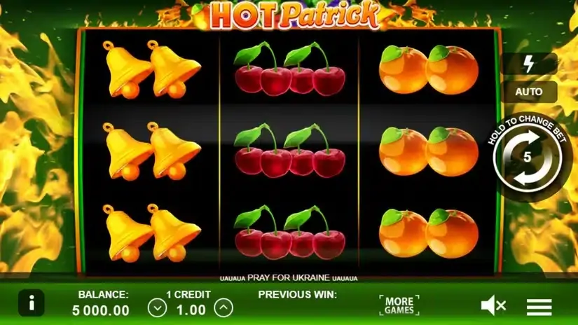 Hot Patrick slot screenshot 1