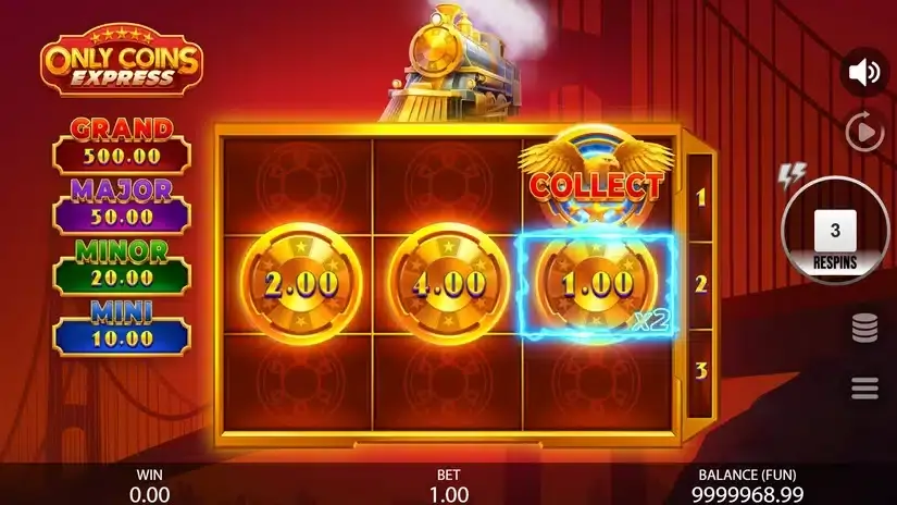 Only Coins Express slot screenshot 4