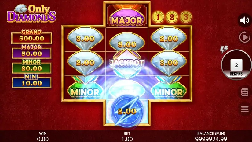 Only Diamonds slot screenshot 4