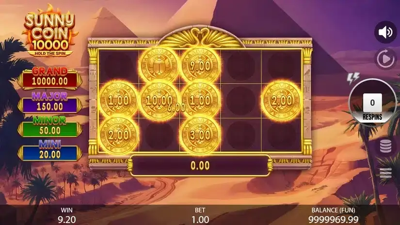 Sunny Coin 10000: Hold The Spin slot screenshot 