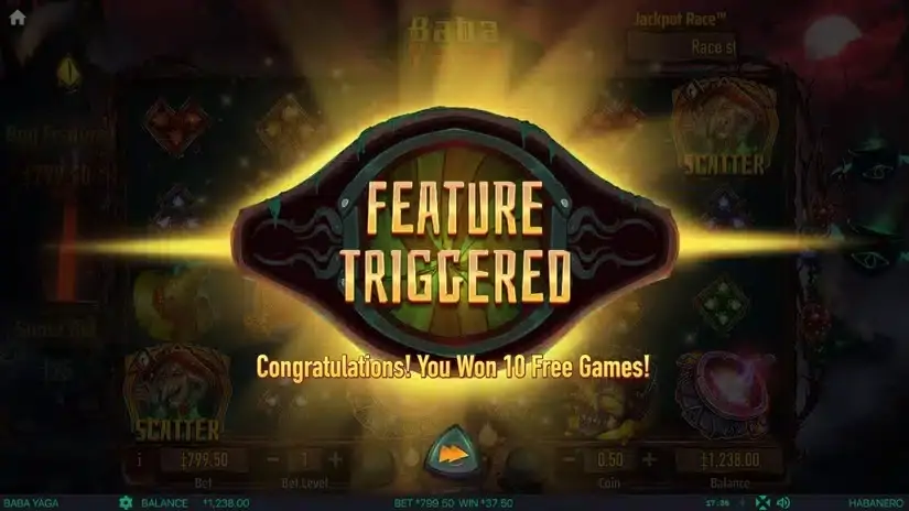 Baba Yaga slot screenshot 2