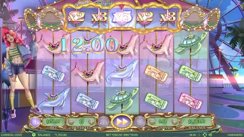 Carnival Cove slot screenshot 2