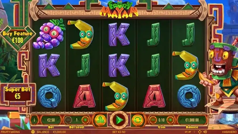 Fruity Mayan slot screenshot 