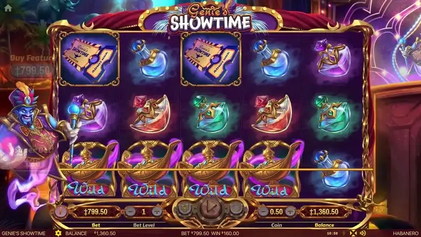 Genie’s Showtime slot screenshot 5