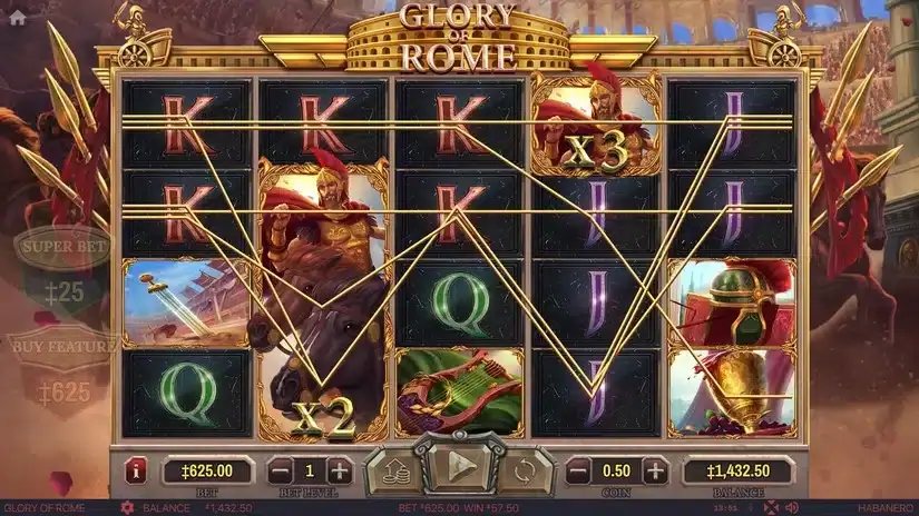 Glory Of Rome slot screenshot 