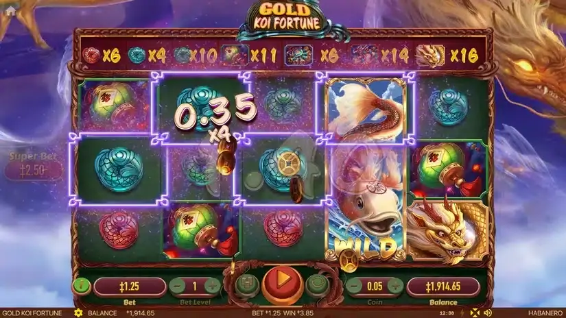 Gold Koi Fortune slot screenshot 4