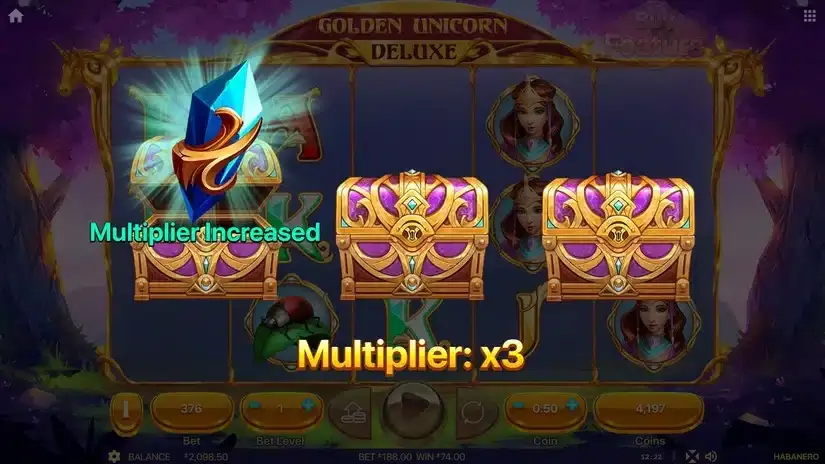 Golden Unicorn Deluxe slot screenshot 