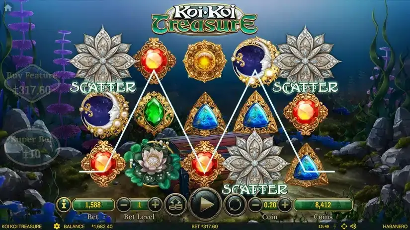Koi Koi Treasure slot screenshot 3