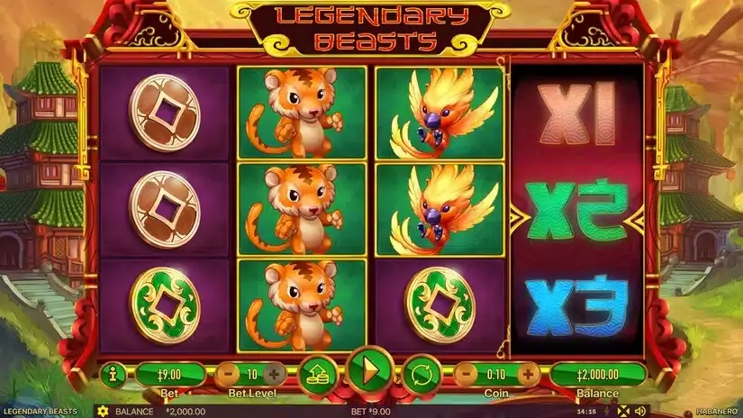 Legendary Beasts slot screenshot 