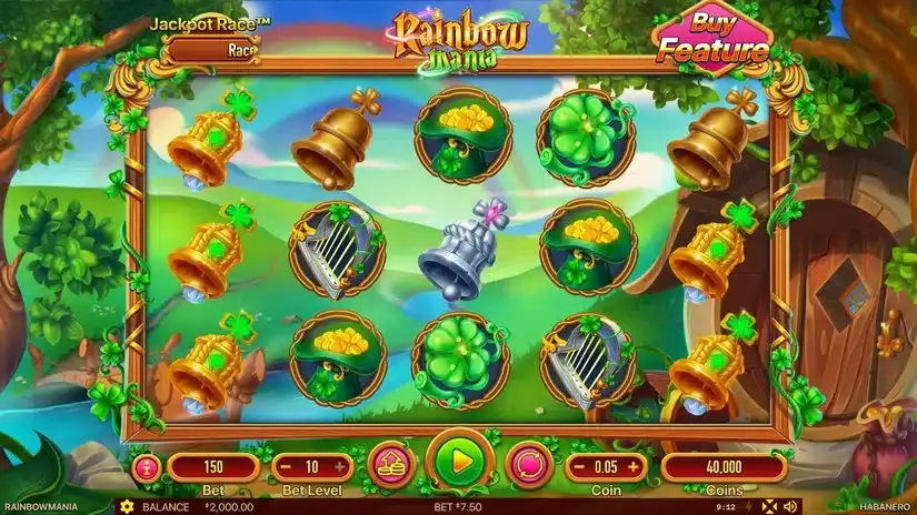 Rainbow Mania slot screenshot 1
