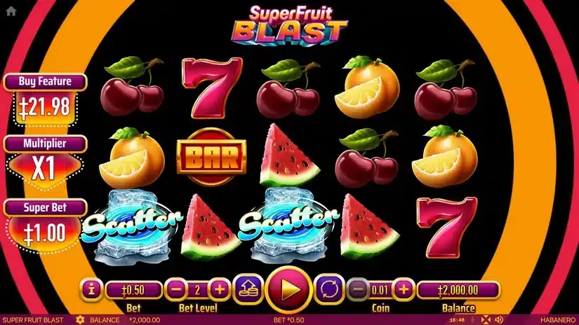 Super Fruit Blast slot screenshot 