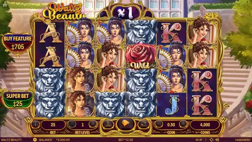 Waltz Beauty slot screenshot 