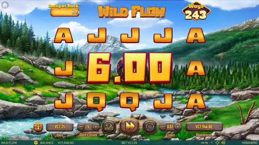 Wild Flow slot screenshot 