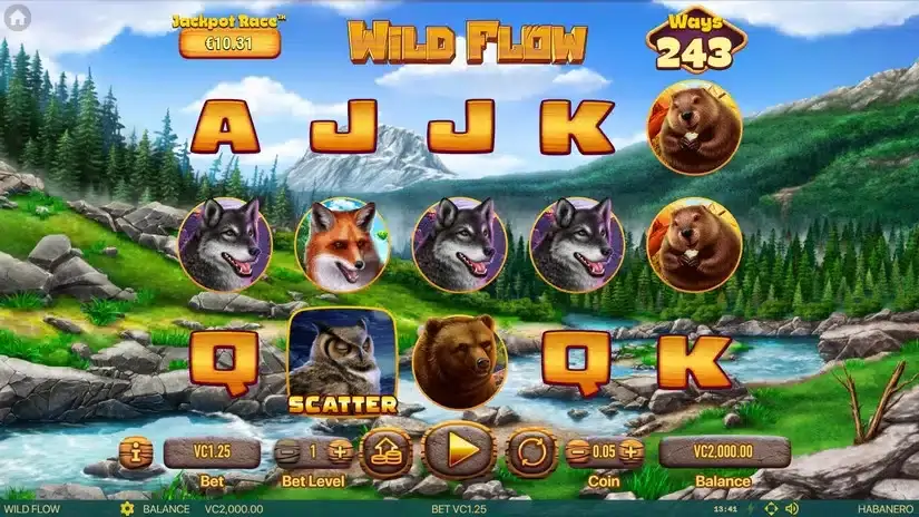 Wild Flow slot screenshot 
