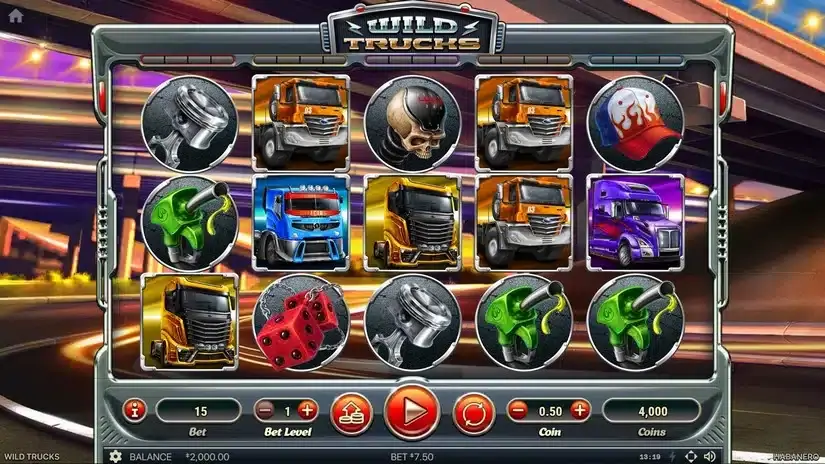 Wild Trucks slot screenshot 1