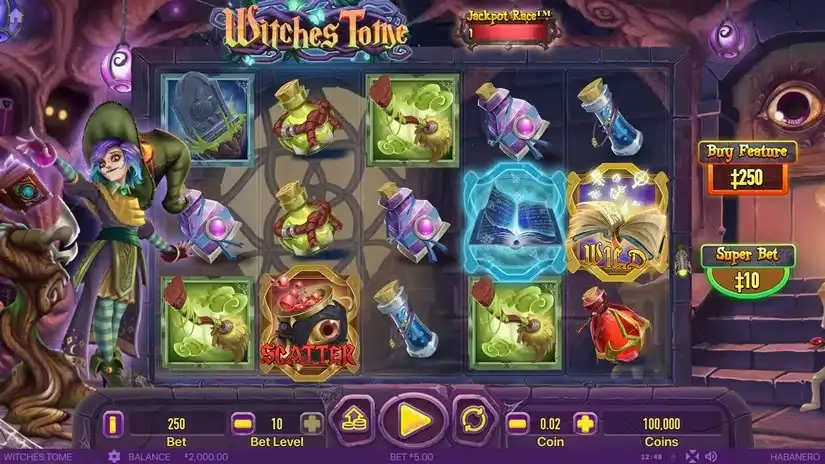 Witches Tome slot screenshot 1