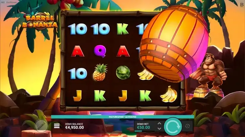 Barrel Bonanza slot screenshot 2