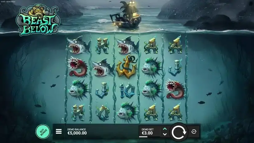 Beast Below slot screenshot 