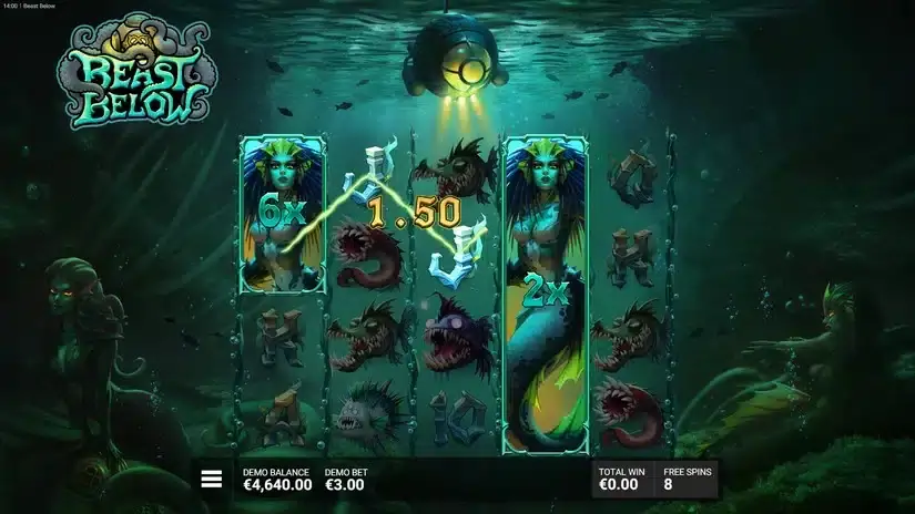 Beast Below slot screenshot 4