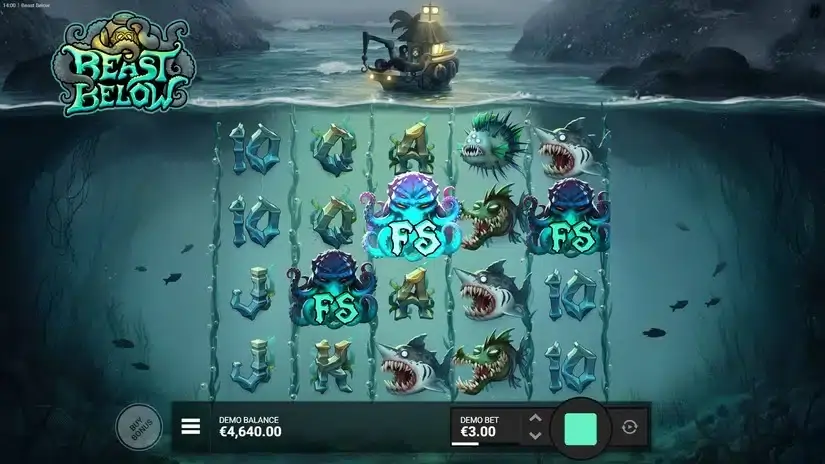 Beast Below slot screenshot 2