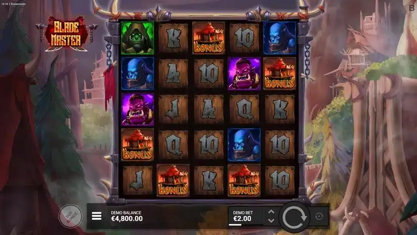 Blade Master slot screenshot 2