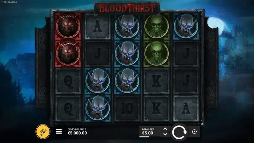 Bloodthirst slot screenshot 