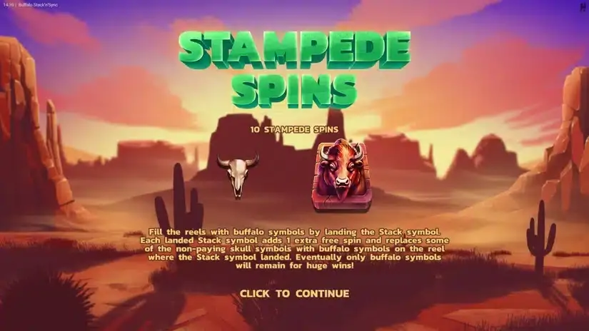 Buffalo Stack ‘n’ Sync slot screenshot 3