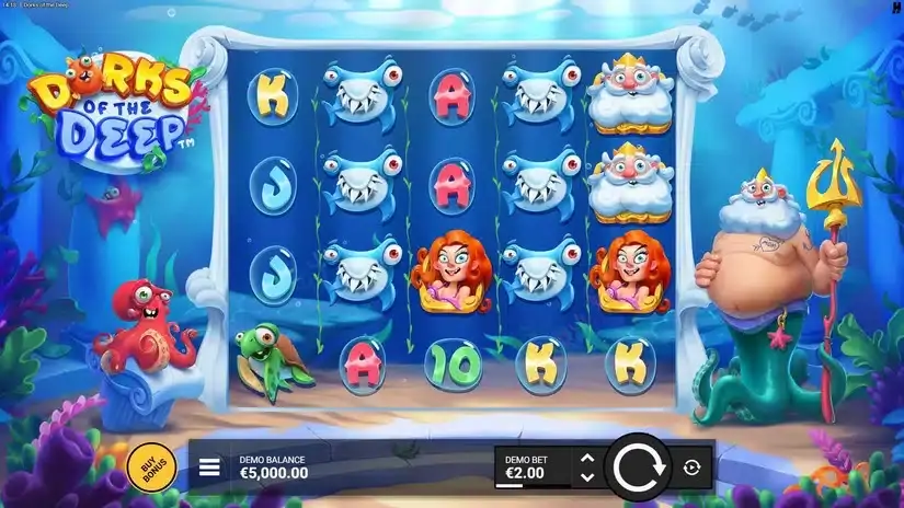 Dorks of the Deep slot screenshot 
