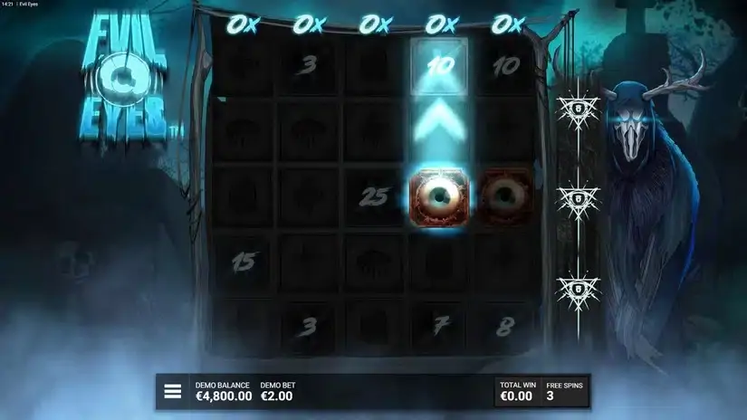 Evil Eyes slot screenshot 5