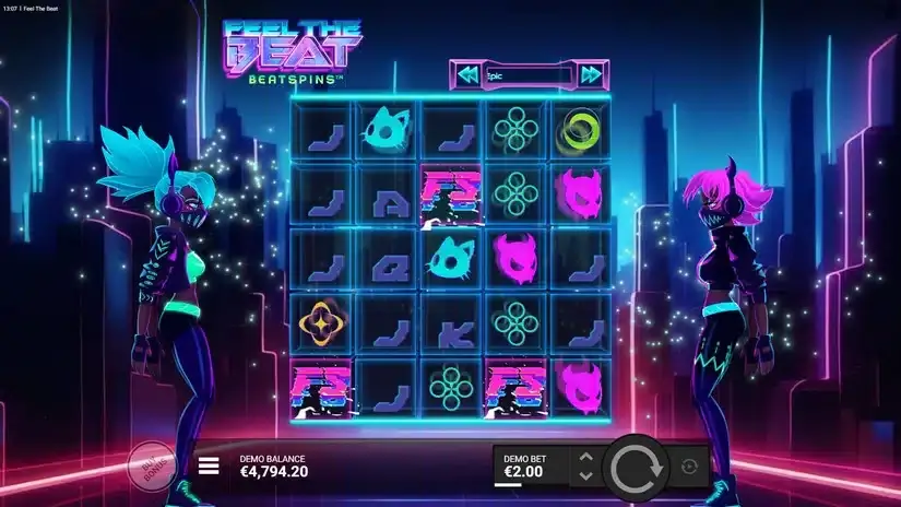 Feel the Beat slot screenshot 2