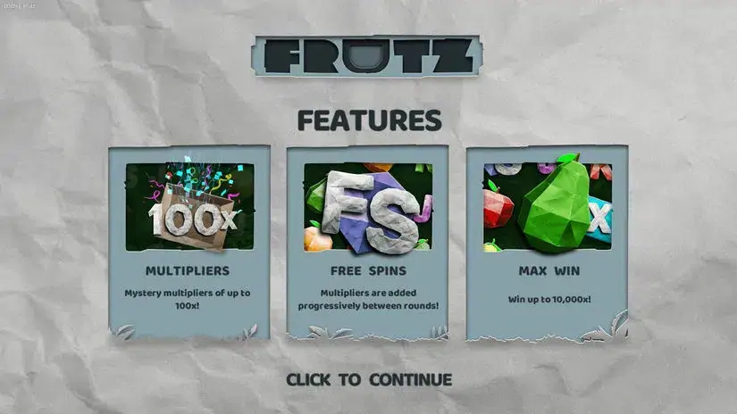 FRUTZ slot screenshot 1
