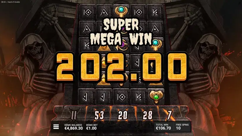 Hand of Anubis slot screenshot 7