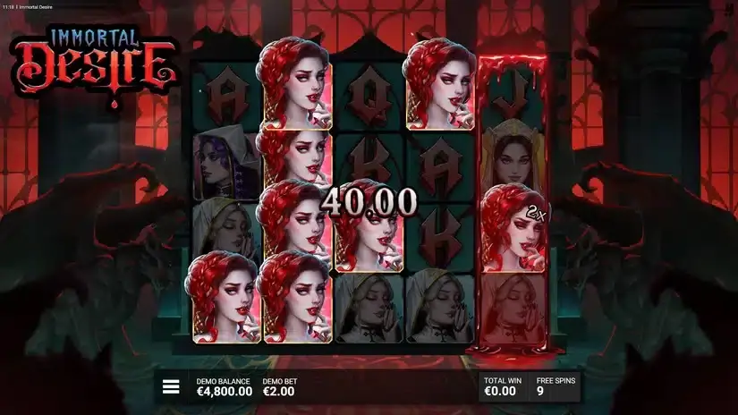 Immortal Desire slot screenshot 4