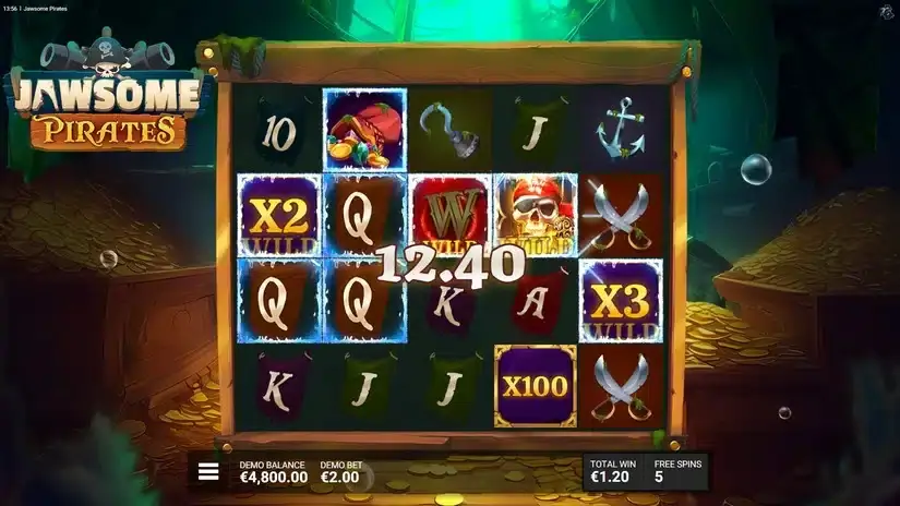 Jawsome Pirates slot screenshot 4
