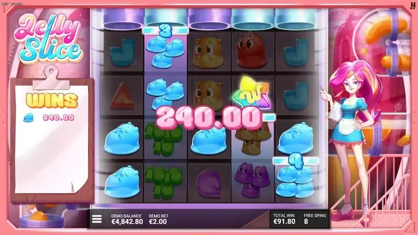Jelly Slice slot screenshot 