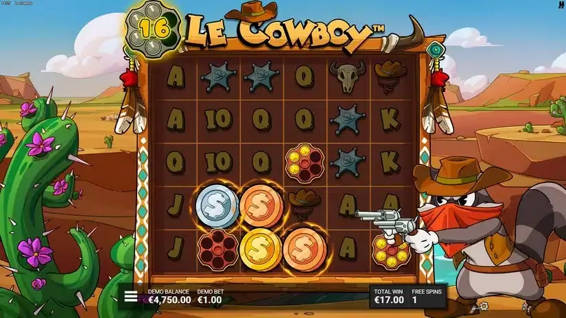 Le Cowboy slot screenshot 