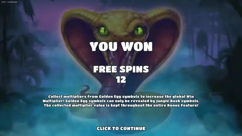 Lord Venom slot screenshot 3