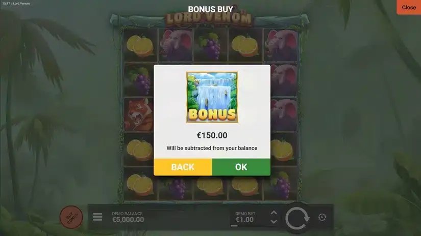 Lord Venom slot screenshot 2