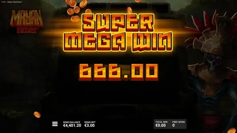 Mayan Stackways slot screenshot 