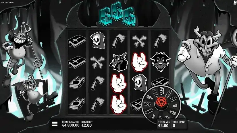 Six Six Six slot screenshot 