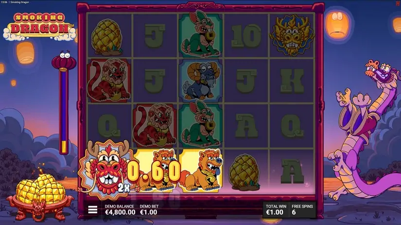 Smoking Dragon slot screenshot 5