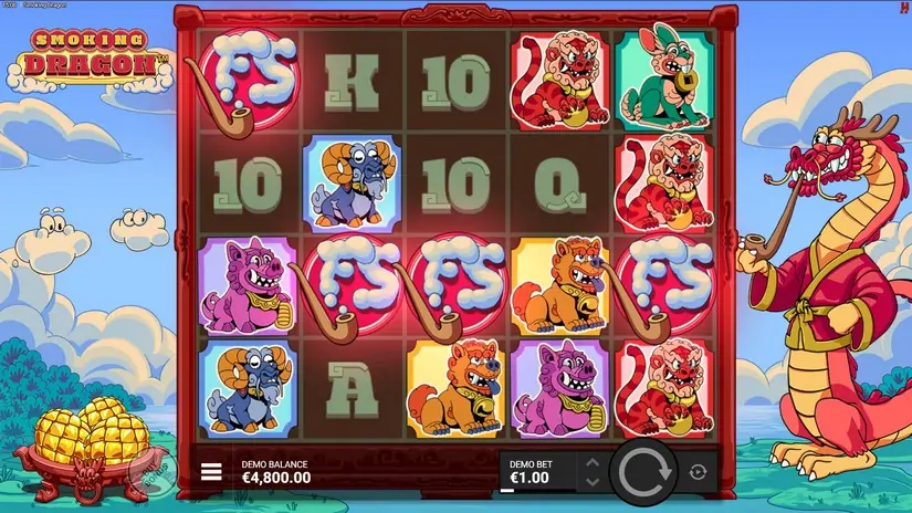 Smoking Dragon slot screenshot 2