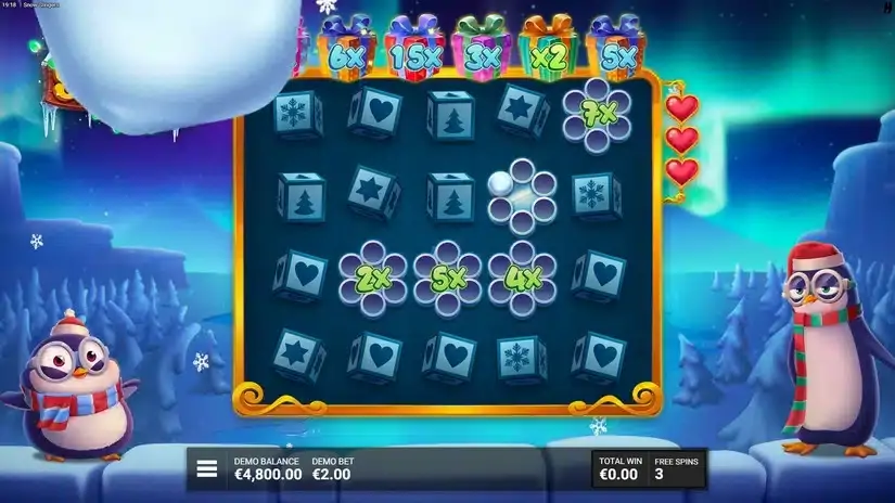Snow Slingers slot screenshot 