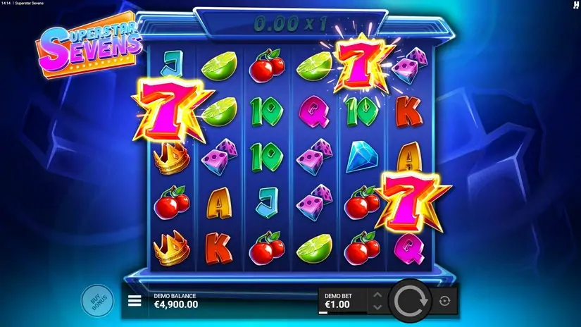 Superstar Sevens slot screenshot 2