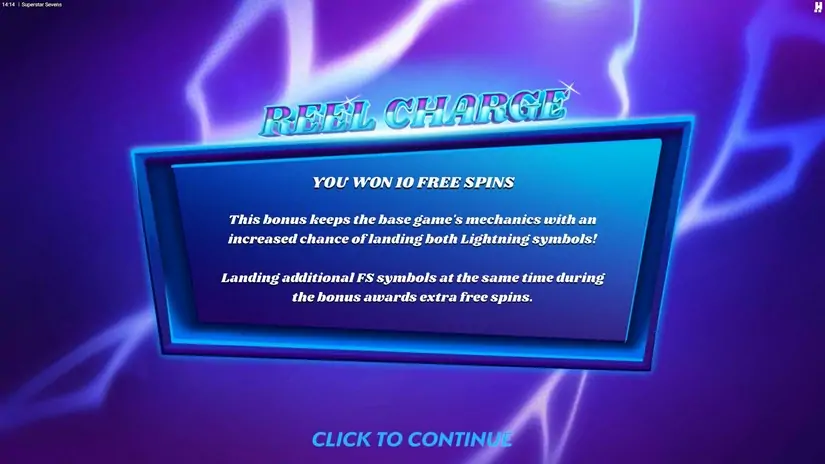 Superstar Sevens slot screenshot 3