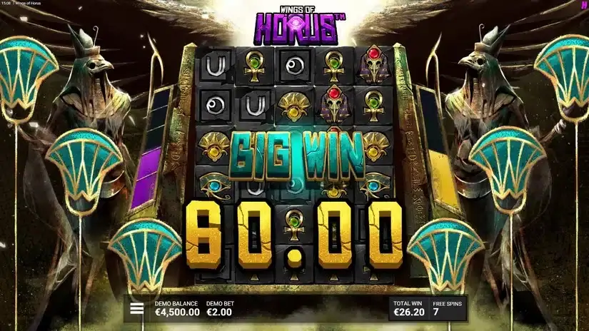 Wings of Horus slot screenshot 