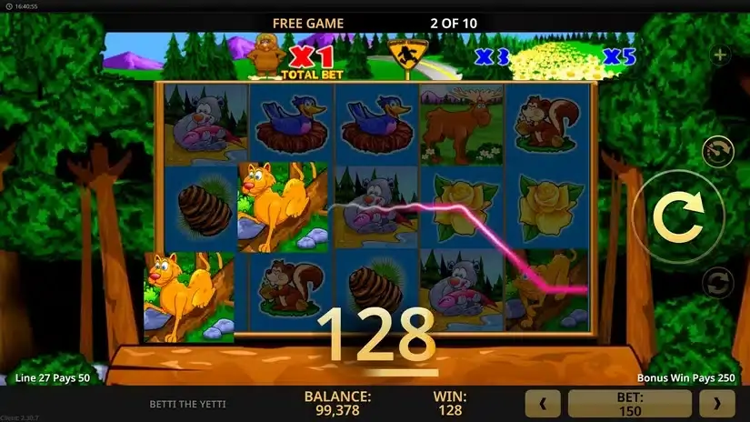 Betti The Yetti slot screenshot 3