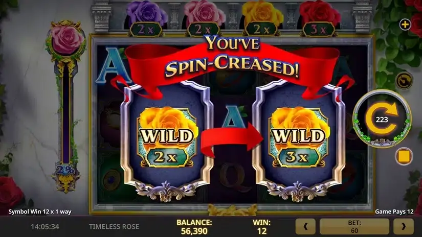 Timeless Rose slot screenshot 4