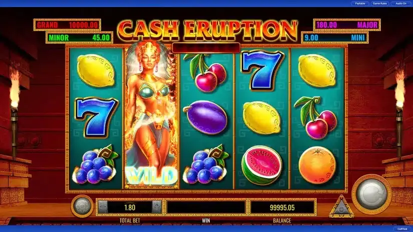 Cash Eruption slot screenshot 3